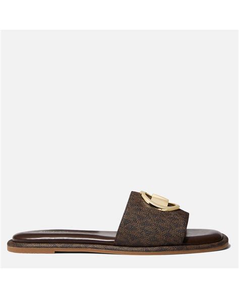 michael kors slides men|michael kors hayworth slide.